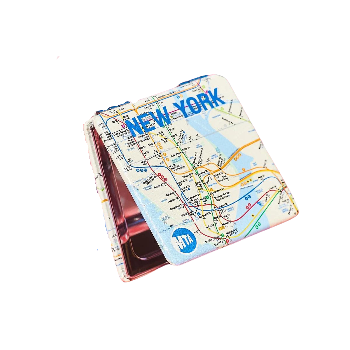 MTA Map Pocket Mirror Blue