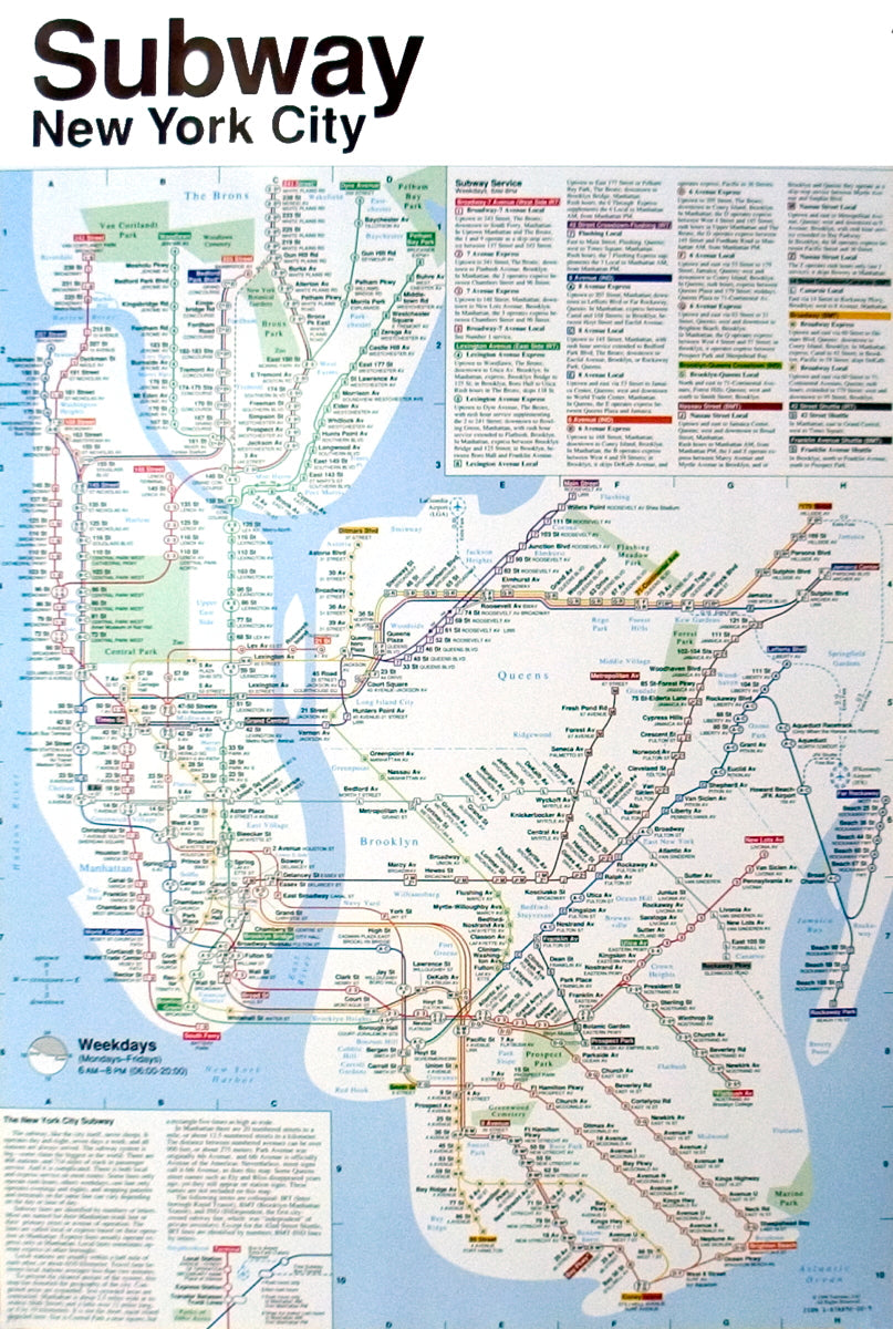 NYC Subway Map Poster – Museum of the City of New York