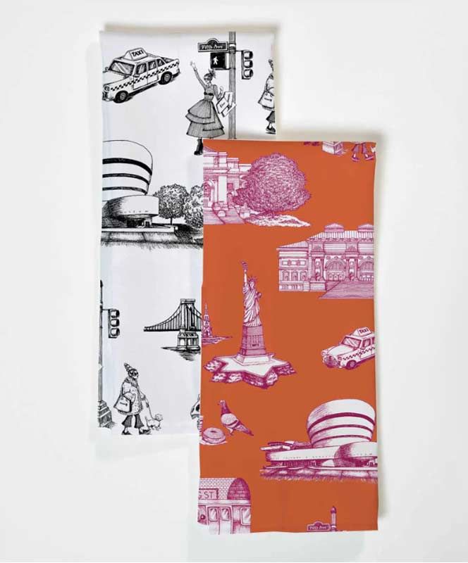 New York Toile: Tea Towel Set