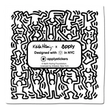 Keith Haring New York Apple Sticker