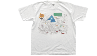 Camiseta MCNY X UNIQLO Basquiat Notebook Drawing