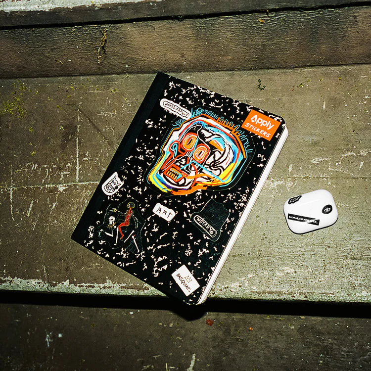 Pegatina de Basquiat con cabeza grande