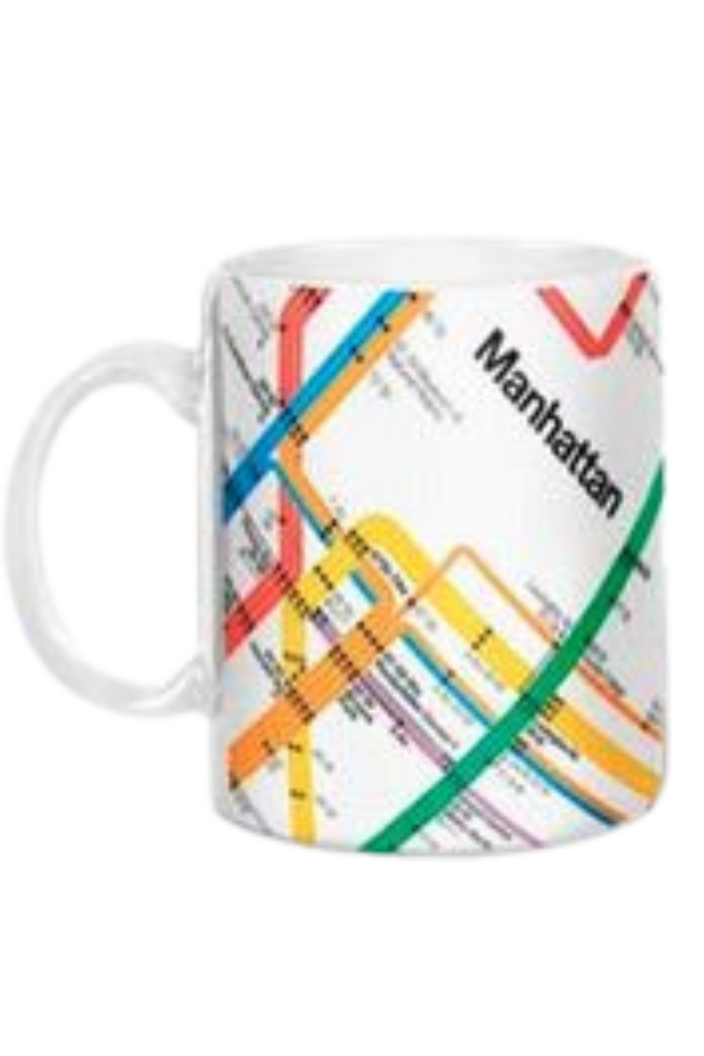 Taza: Mapa del metro de Vignelli