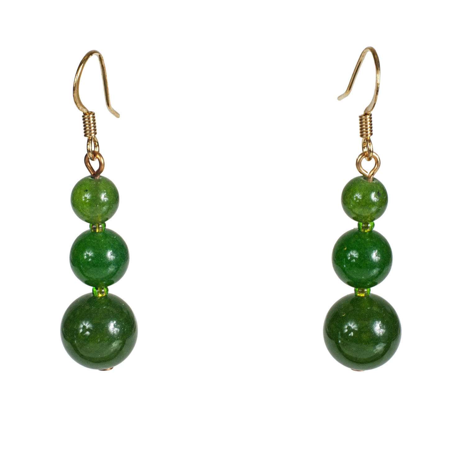 Pendientes: Jade degradado