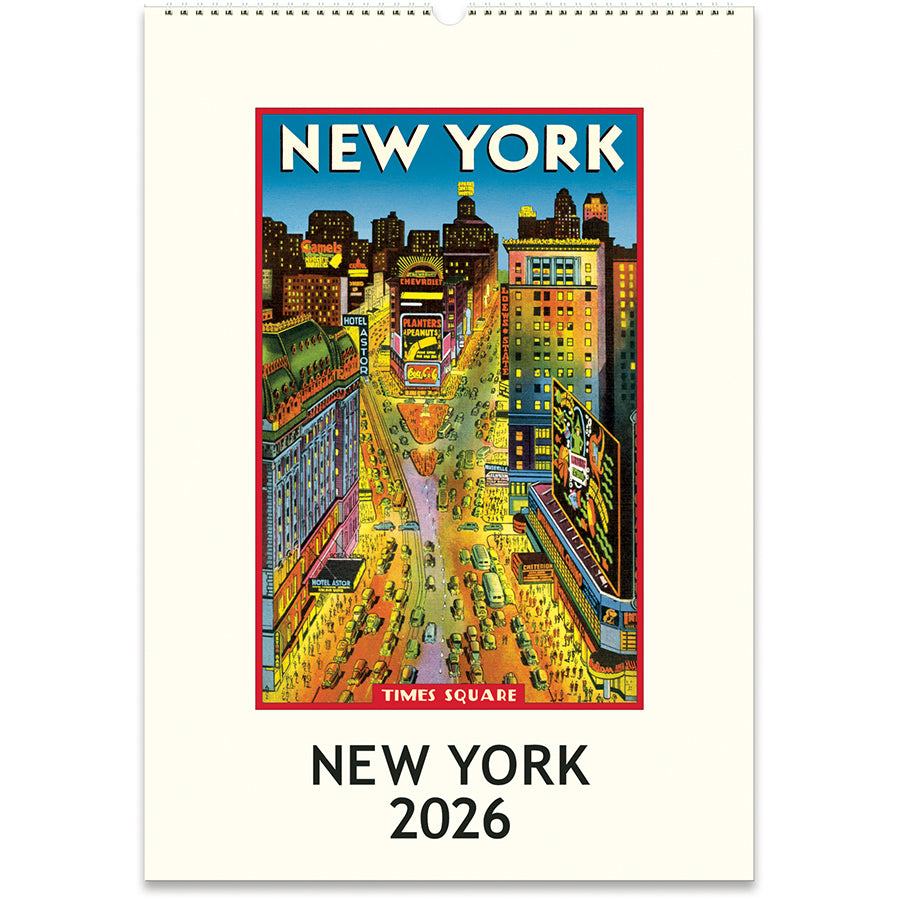Calendario de Pared Vintage de Nueva York 2026