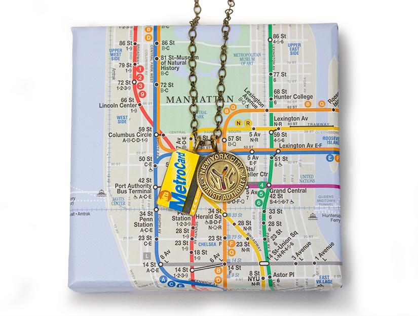 New York Transit Token Money Clip Wallet