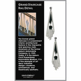 Earrings: Art Deco Staircase Black