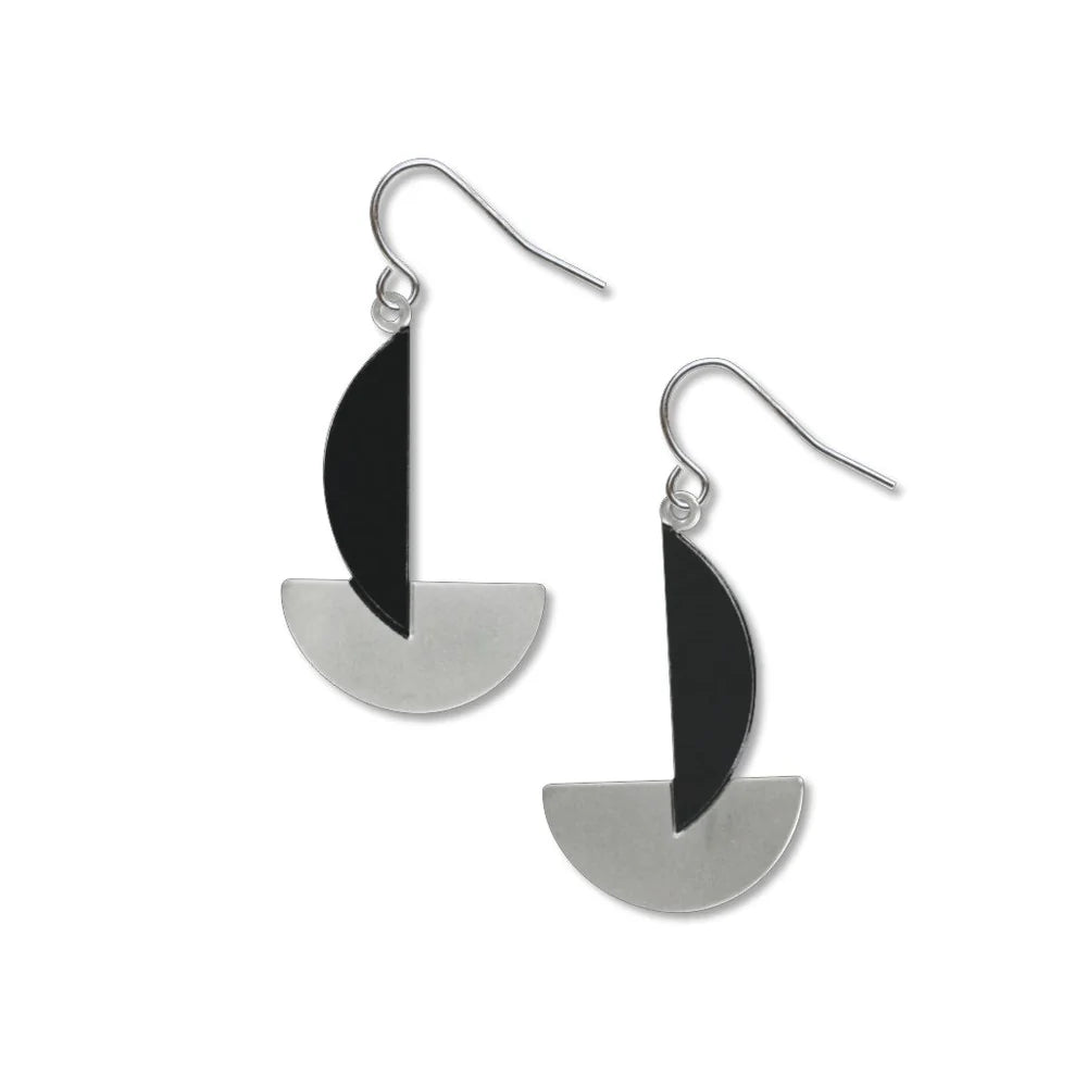 Pendientes: Círculos Segmentados Abstractos