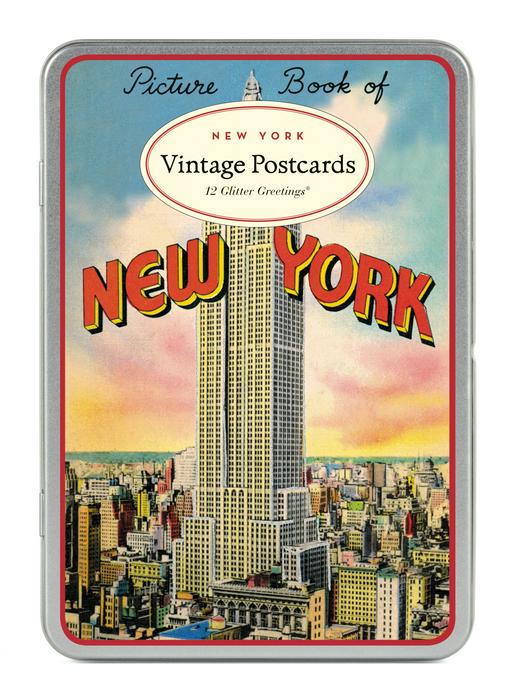 Glitter Vintage Postcards Assorted
