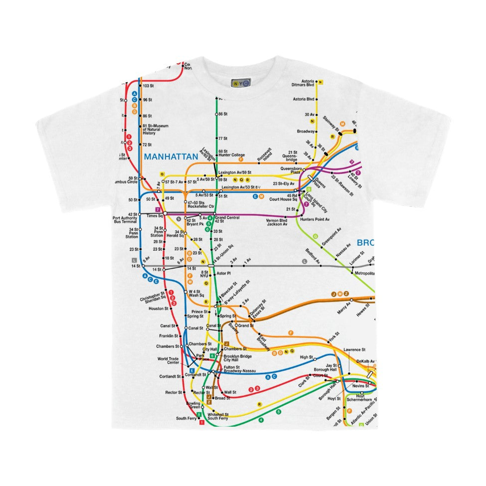 NYC SUBWAY LINE ニューヨーク サブウェイ 地下鉄 Tシャツ MTA Official NYC SUBWAY LINE 