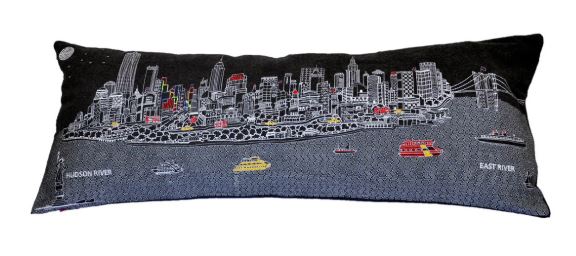 New York Night Queen Pillow