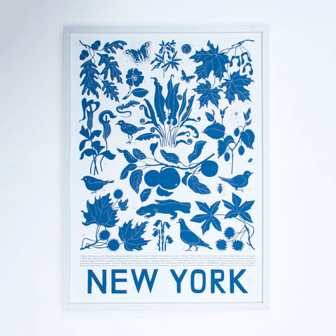 New York State Flora Screenprint