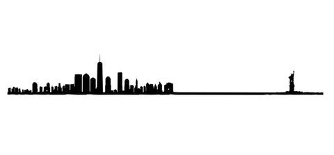 City Skyline Silhouette 7.5 inch