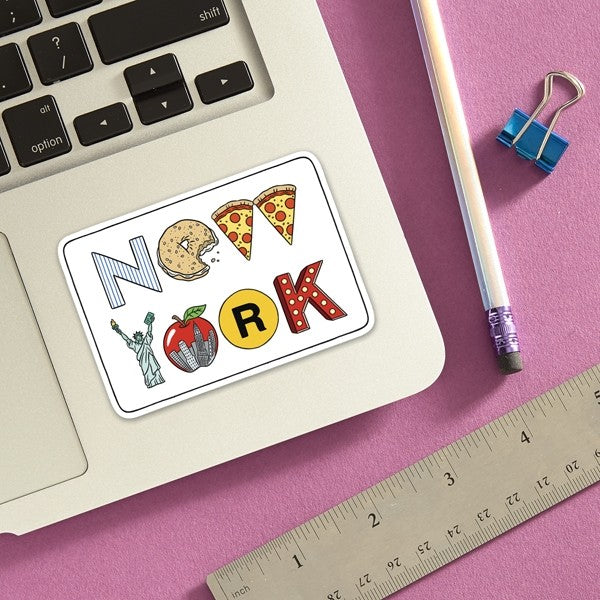Die Cut Sticker: New York Icons