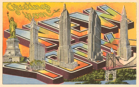 Art Deco City: New York Postcards