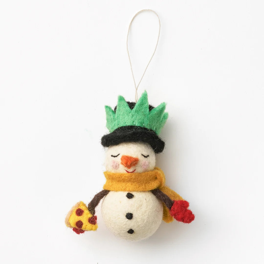 Ornament: Felt NYC Snowman