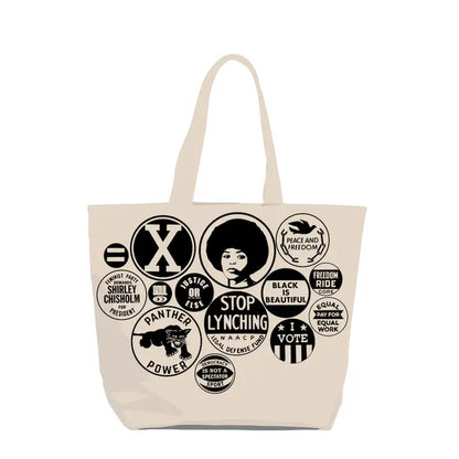 Bolso de mano con botón de Shirley Chisholm
