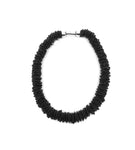 Black Piano Wire Spring Ring Necklace