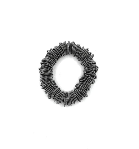 Slate Piano Wire Spring Ring Bracelet