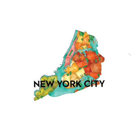 Sticker: New York Boroughs