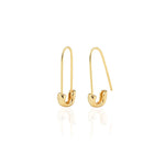 Earrings: Safety Pin Hoops