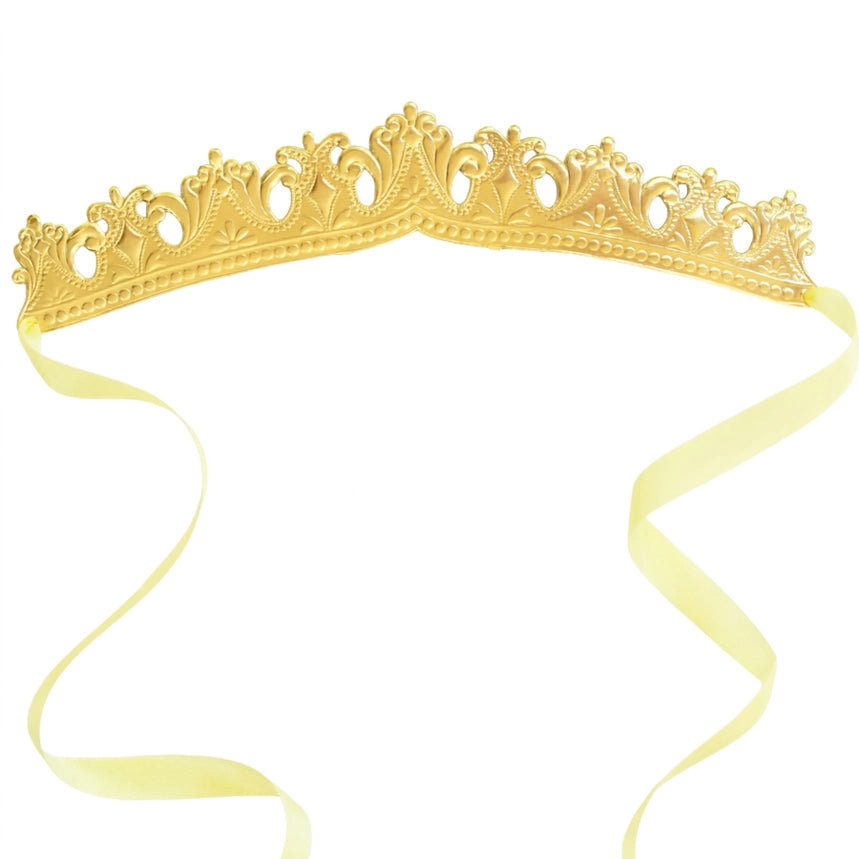 German Paper Crown with Yellow Ribbon