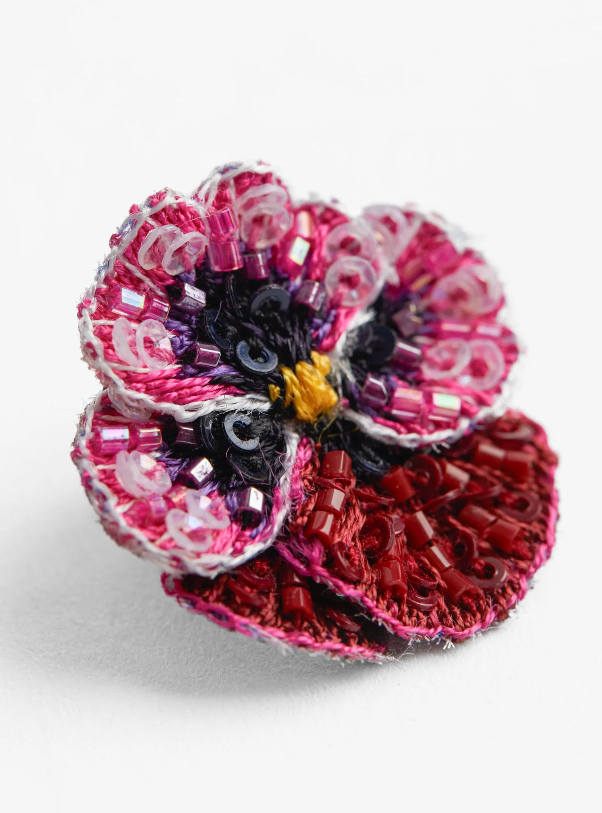 Rose Pansy Brooch