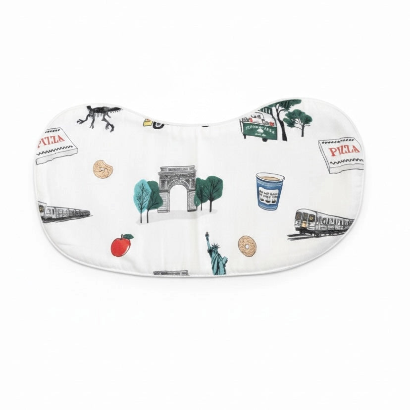 Conjunto de babero/eructador de Nueva York