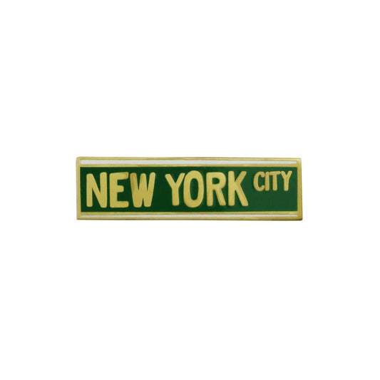 New York City Street Sign Enamel Pin
