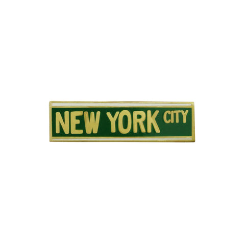New York City Street Sign Enamel Pin