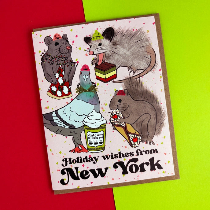 Tarjetas de felicitación en caja: Animales de NYC