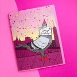 Card: New York Pigeon Birthday