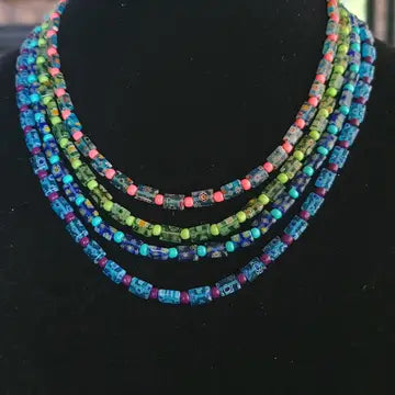 Necklace: 'Cactus Flower' Assorted