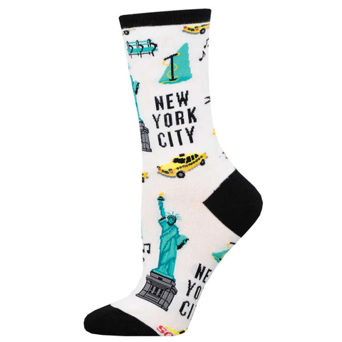 New York City Cotton Crew Socks 9-11