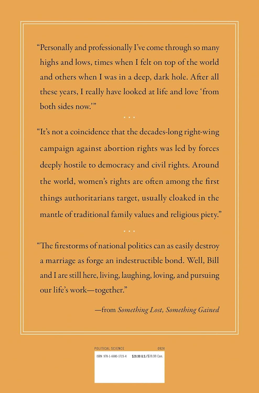 Something Lost, Something Gained: Reflections on Life, Love, and Liberty by Hillary Clinton