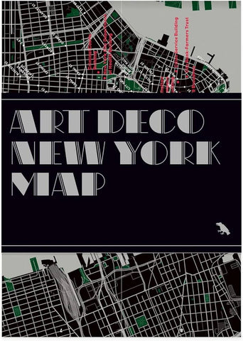 Art Deco New York City Map