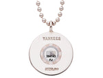 Yankees Baseball Necklace