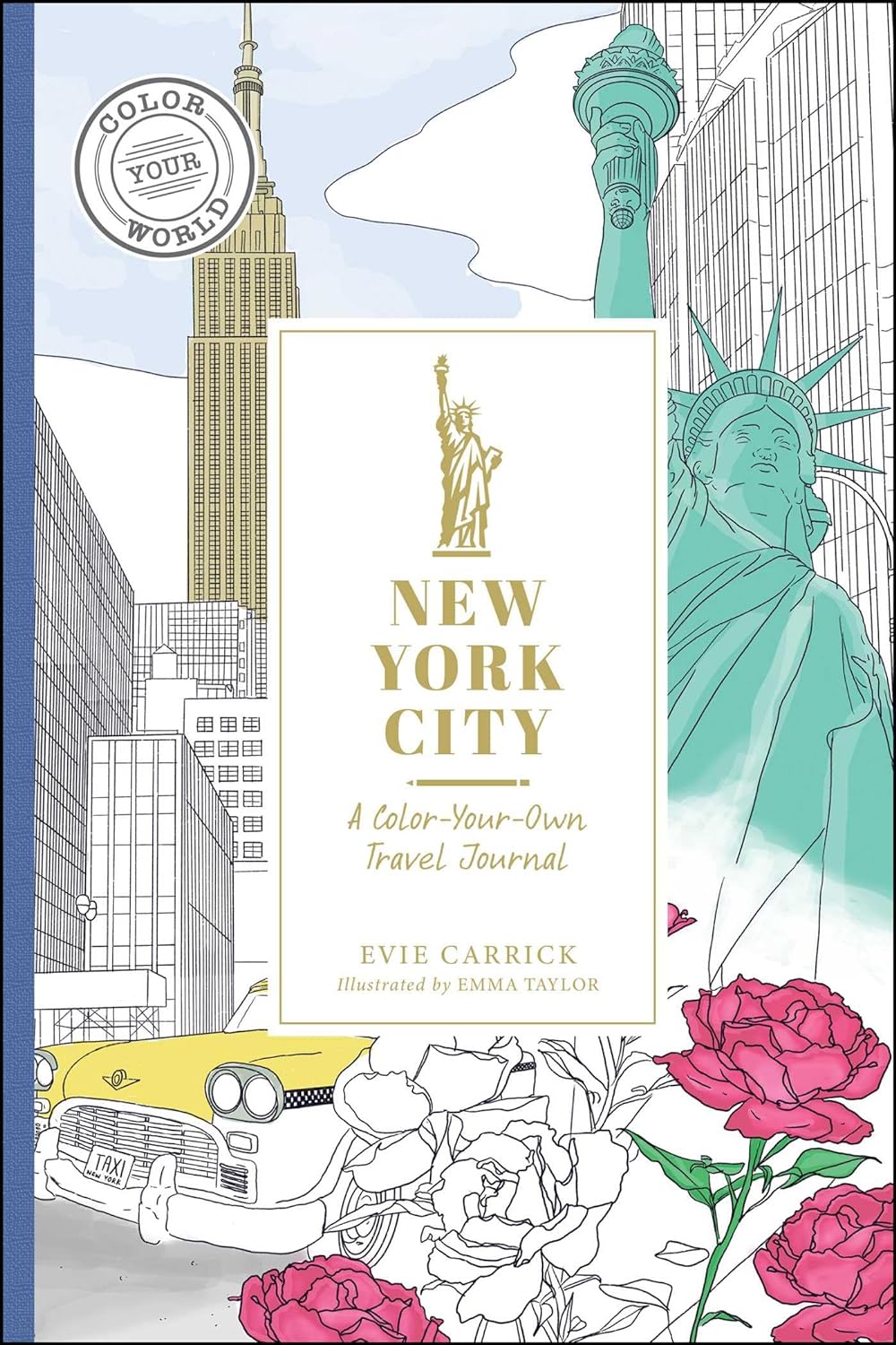 Nueva York: Un diario de viaje para colorear