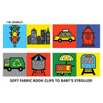 City Baby Crinkle Fabric Stroller Book