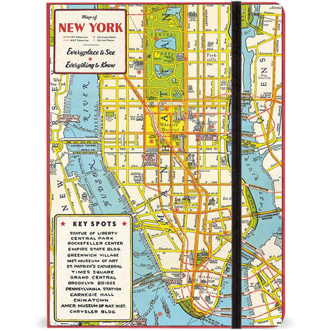 New York City Map Notebook Lg.