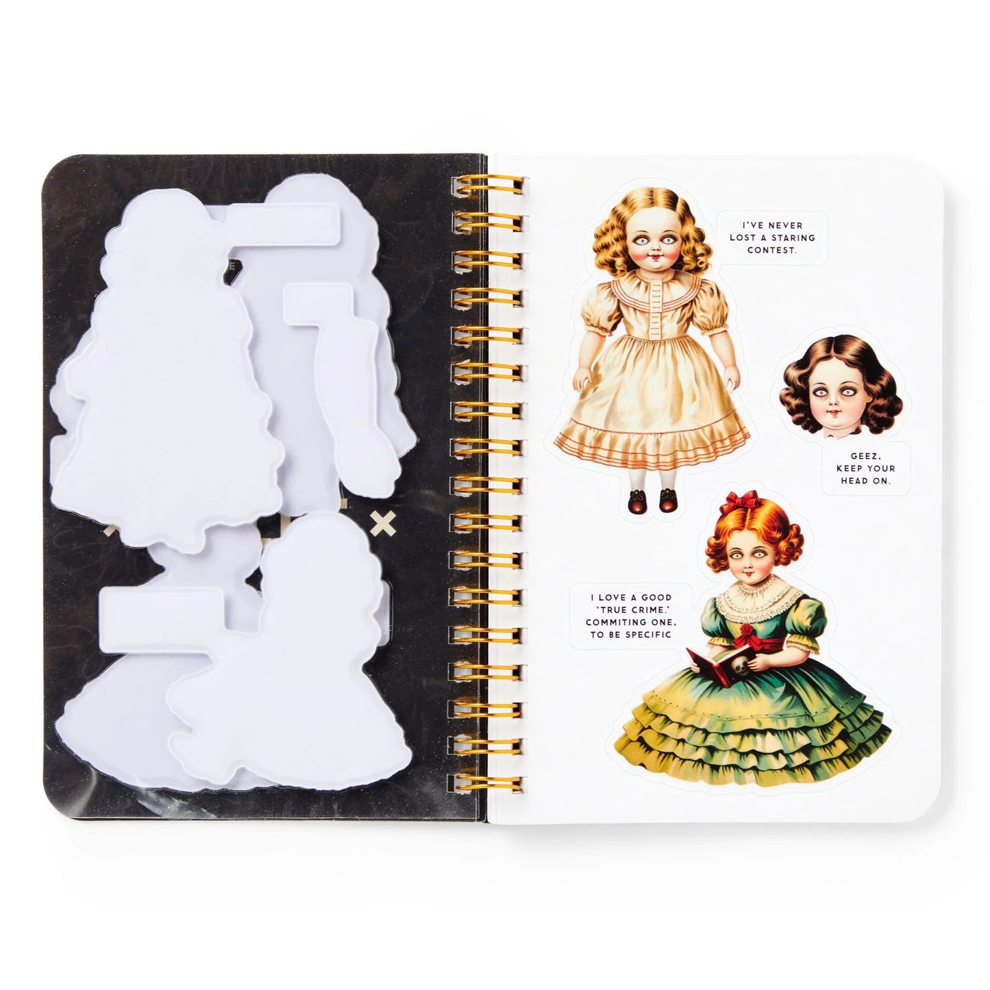 Libro de pegatinas de muñecas embrujadas