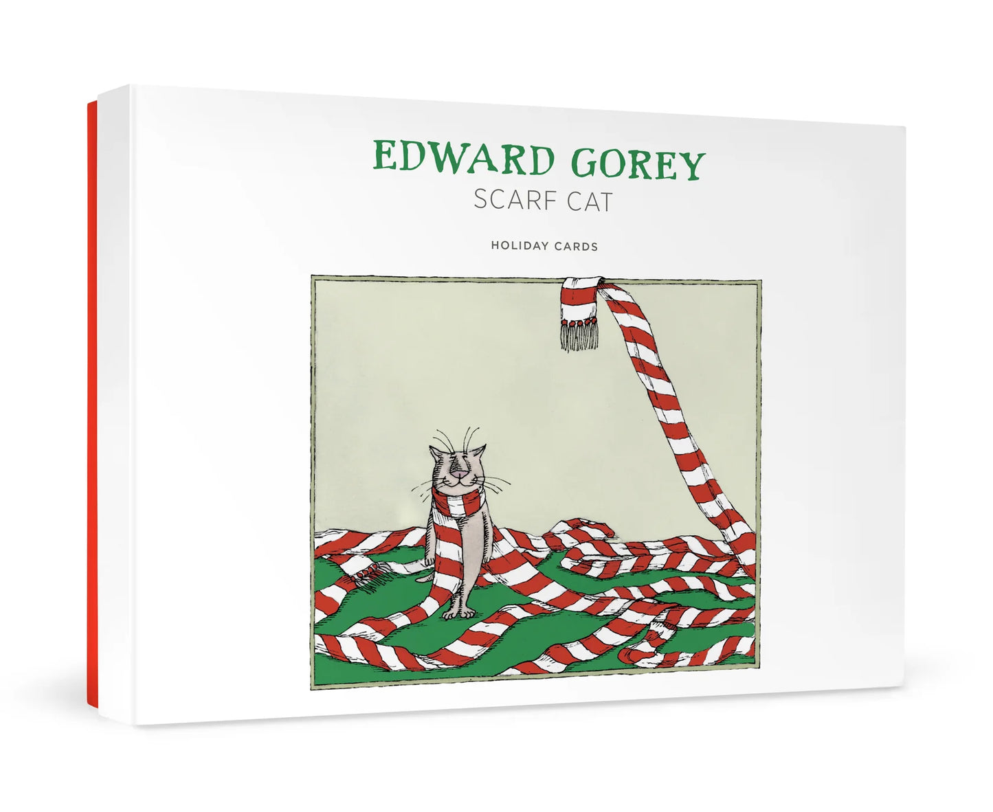 Tarjetas de felicitación de Edward Gorey con el Gato del Pañuelo