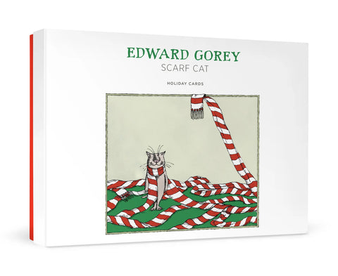 Edward Gorey Scarf Cat Holiday Cards