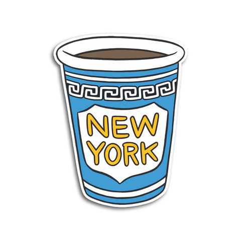 Sticker: NY Coffee Cup