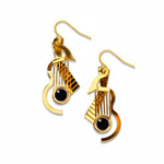 Earrings: Cubist Guitar