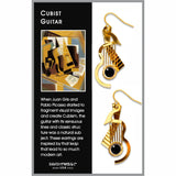 Earrings: Cubist Guitar