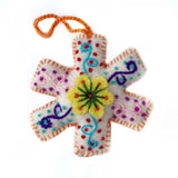 Ornaments: Felted Snowflakes