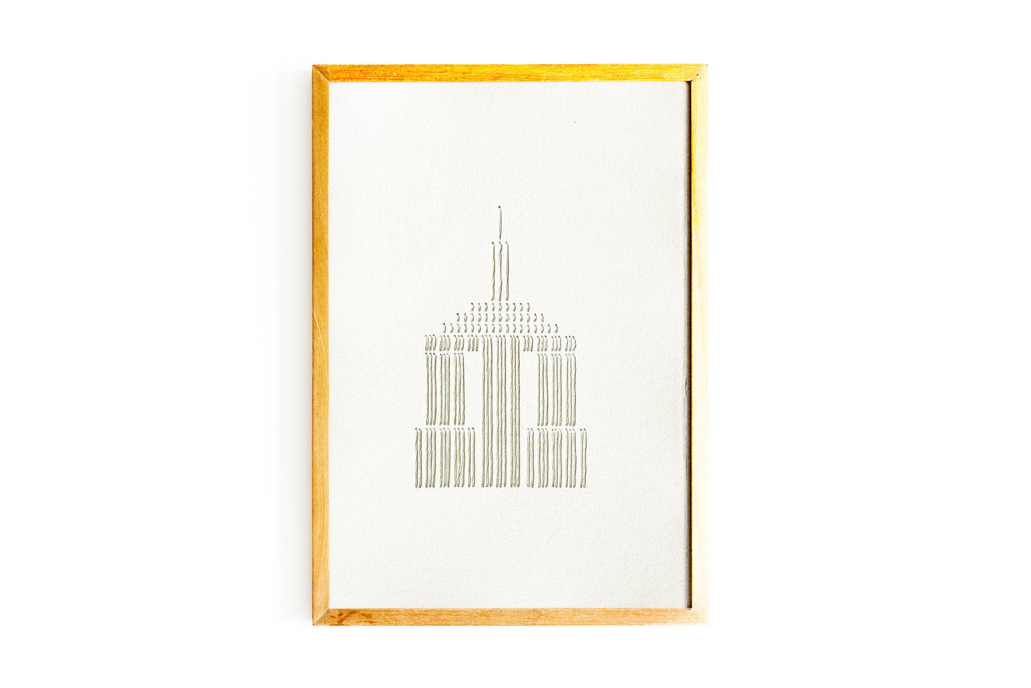 Hitos icónicos de Nueva York cosidos a mano por Sophie Reid