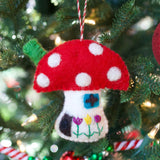 Ornament: Felt Mushroom House