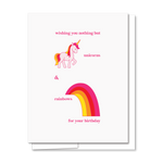 Unicorn Rainbow Birthday Card